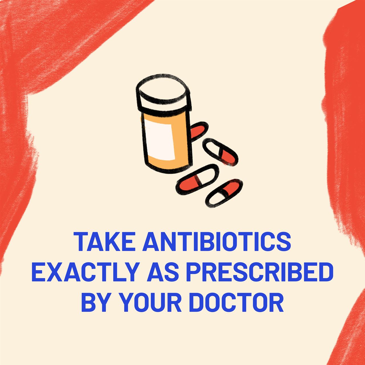 Take antibiotics exactly as prescribed by your doctor